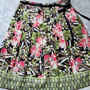 Talbots floral pleated skirt size 10